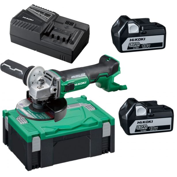 AKUMULAT. KOTNI BRUSILNIK HIKOKI G18DBBVL 18 V ; 2X5.0 AH