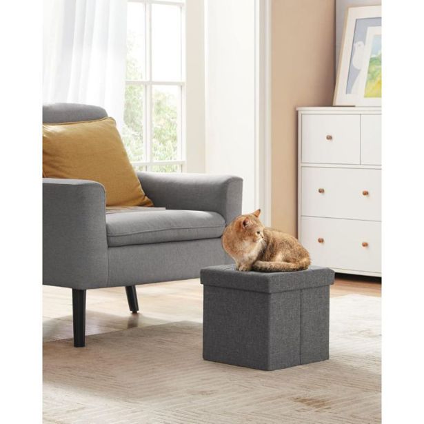 GALANTERIJA SONGMICS TABURE ZLOŽLJIV S PROSTOROM ZA SHRANJEVANJE