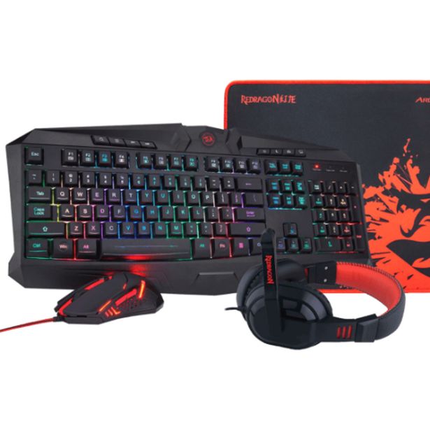 GAMING SET REDRAGON COMBO S101-BA-2 (4IN1) MIŠKA,TIPK.,SLUŠ.,PODLOGA
