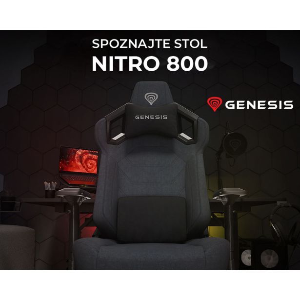 GAMING STOL GENESIS NITRO 800 GAMING - PISARNIŠKI