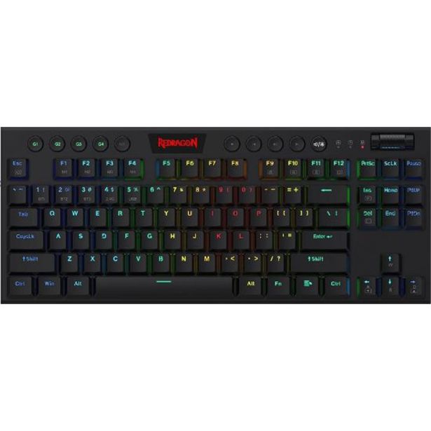 GAMING TIPKOVNICA REDRAGON HORUS TKL K621 RGB ŽIČNA/BREZŽIČNA, MEHANSKA
