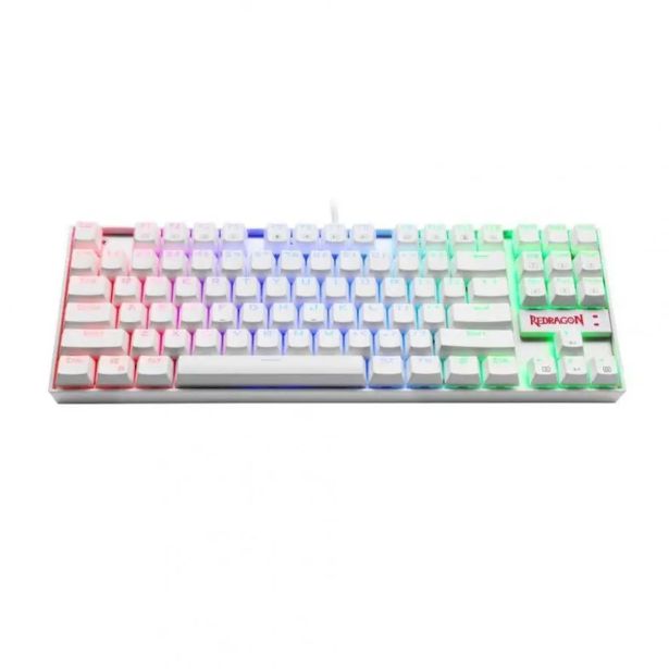 GAMING TIPKOVNICA REDRAGON KUMARA K552-2 RGB MEHANSKA, BELA