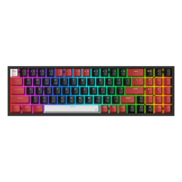 GAMING TIPKOVNICA REDRAGON POLLUX K628RGB PRO ŽIČNA/BREZŽIČNA, MEHANSKA