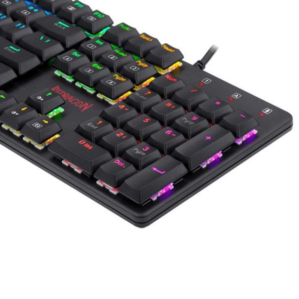 GAMING TIPKOVNICA REDRAGON SHRAPNEL K589RGB MEHANSKA, RDEČA STIKALA