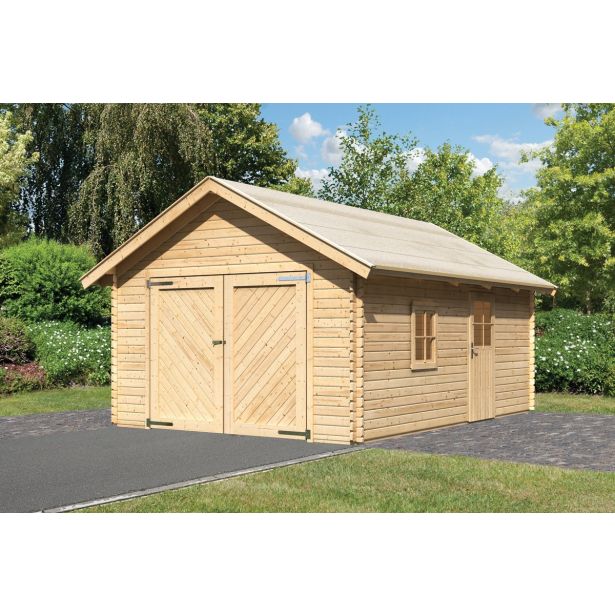 KARIBU LESENA VRTNA HIŠKA GARAŽA 372X309X522