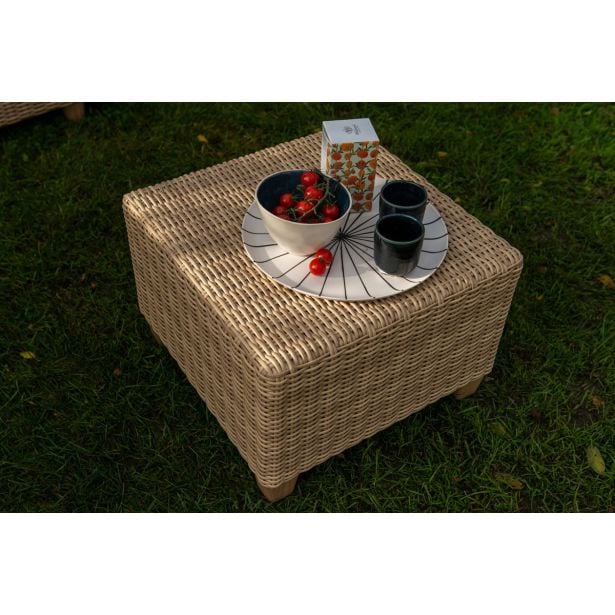 GARNITURA UMETNI RATAN NATERIAL KOTNA ALU, 2 TAB. + JED.MIZA