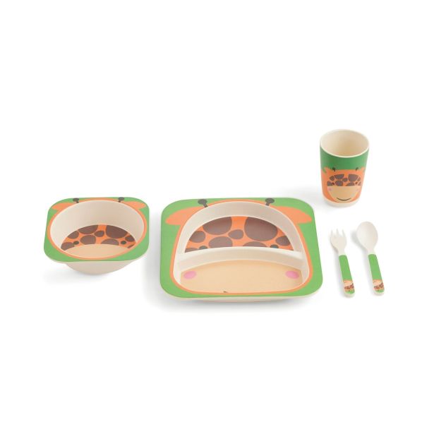 GARNITURA KROŽNIKOV 5 DELNA OTROŠKA ŽIRAFA BAMBUSOVA VLAKNA