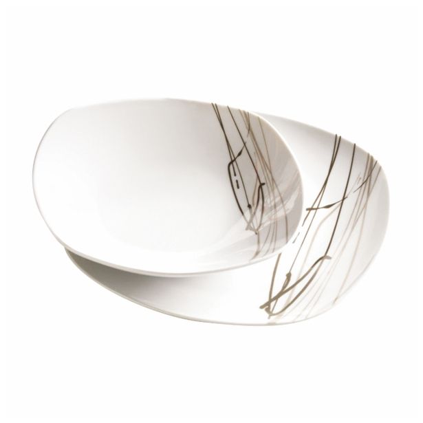 GARNITURA KROŽNIKOV DOMESTIC 12 DELNI SPLASH BROWN