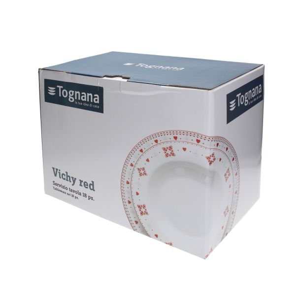 GARNITURA KROŽNIKOV TOGNANA 18 DELNA LIMPIA VIC RDEČA