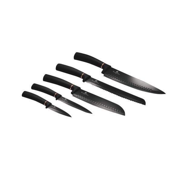 GARNITURA NOŽEV BERLINGER HAUS 6 DELNA BLACK ROSE