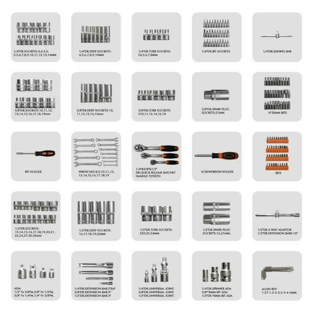 GARNITURA ORODJA VONHAUS SET ORODJA 215-DELNA