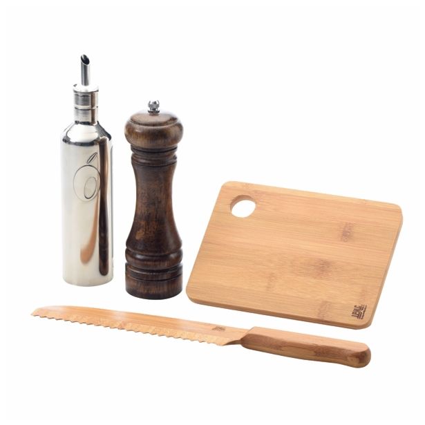 GARNITURA PRIPOMOČKOV IPAC DARILNI SET OLIVE OIL LOVERS 4/1