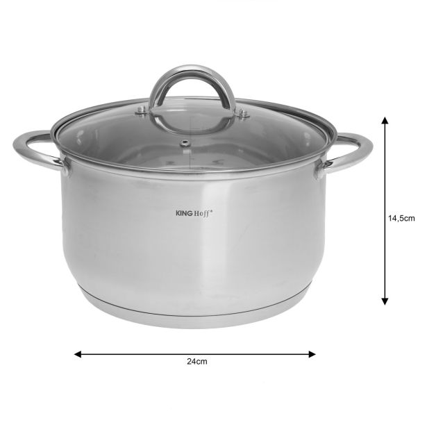 GARNITURA / SET POSODE KINGHOFF 6 DELNA INOX KH-447