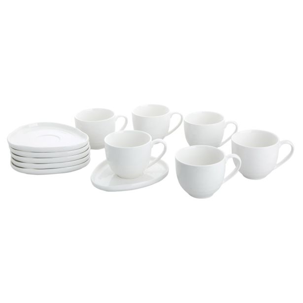 GARNITURA SKODELIC ALPEKS 6 DELNA BELA KAVA HJ6094