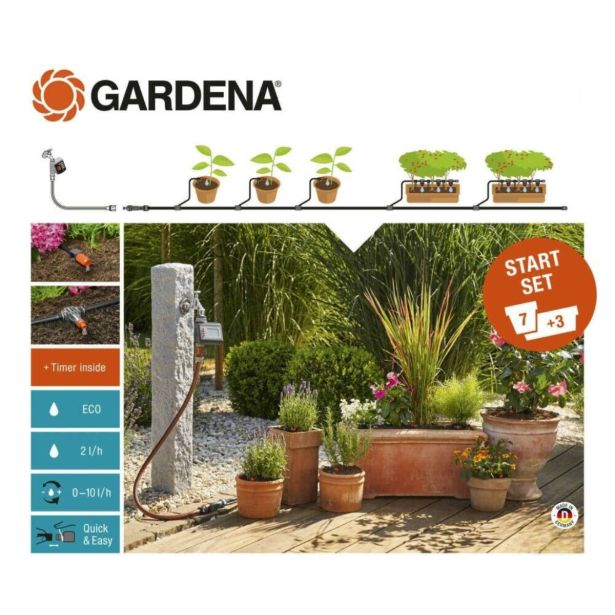 GARNITURA ZA ZALIVANJE GARDENA MD NAMAKALNI START SET M ZA LONČNICE