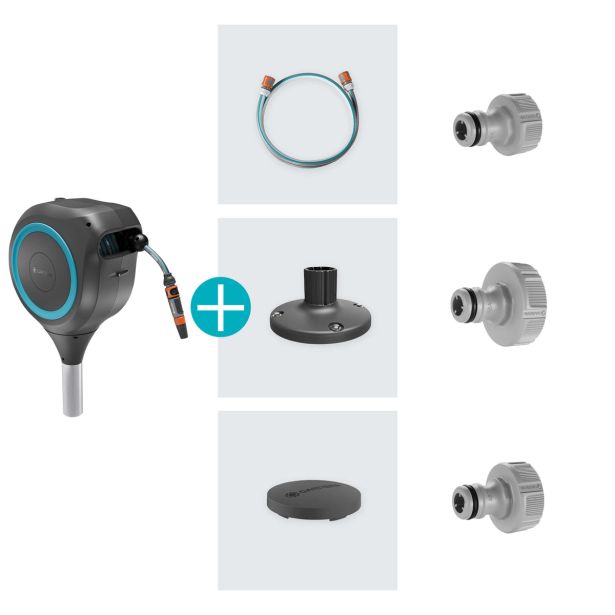 GARNITURA ZA ZALIVANJE GARDENA NOSILEC ZA CEV NA TERASI ROLL-UP M