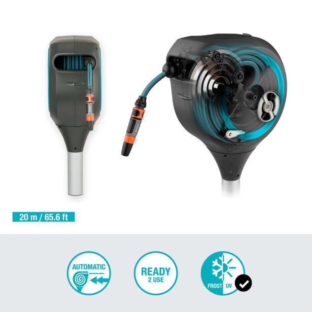 GARNITURA ZA ZALIVANJE GARDENA VRTNI NOSILEC ZA CEV ROLL-UP M 20 M