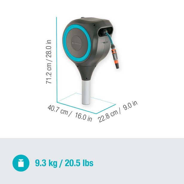 GARNITURA ZA ZALIVANJE GARDENA VRTNI NOSILEC ZA CEV ROLL-UP M 20 M