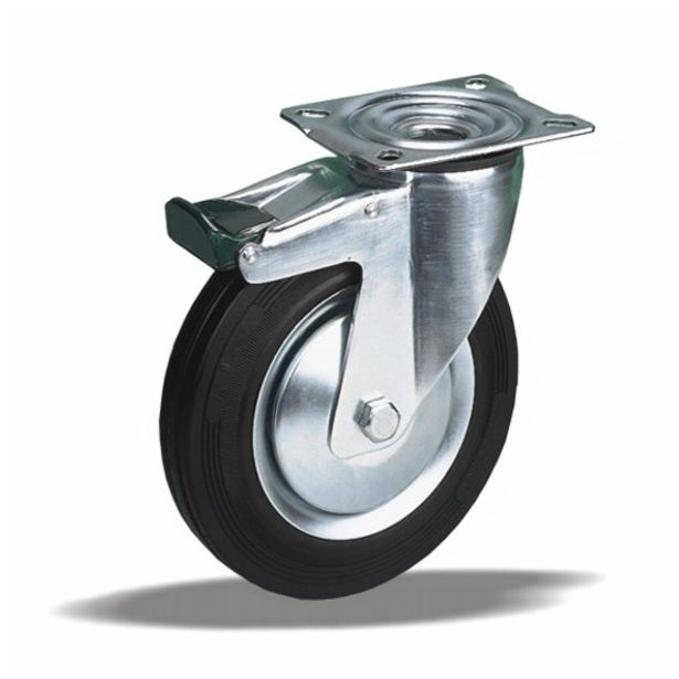 GIBLJIVO KOLO Z ZAVORO LIV-KOLESA 125 MM ZVISO FEGUVA QA PV 2-623 A