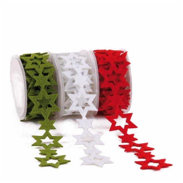 GIRLANDA R+W ZVEZDE IZ FILCA 2M