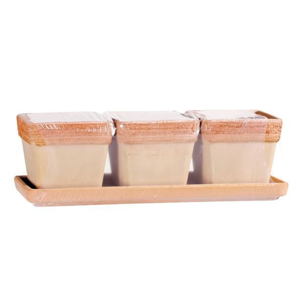 GLINENO ZUNANJE KORITO DEGREA SET ZELIŠČA