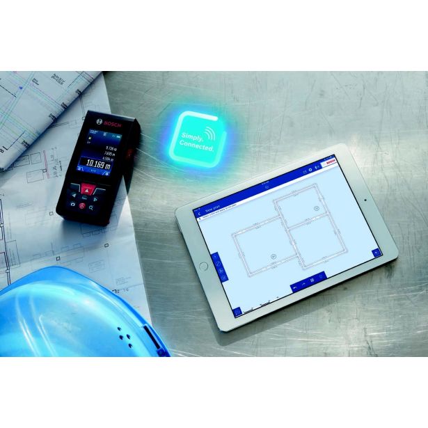 LASERSKI MERILNIK RAZDALJ BOSCH GLM 120 C PROFESSIONAL S STOJALOM BT 150