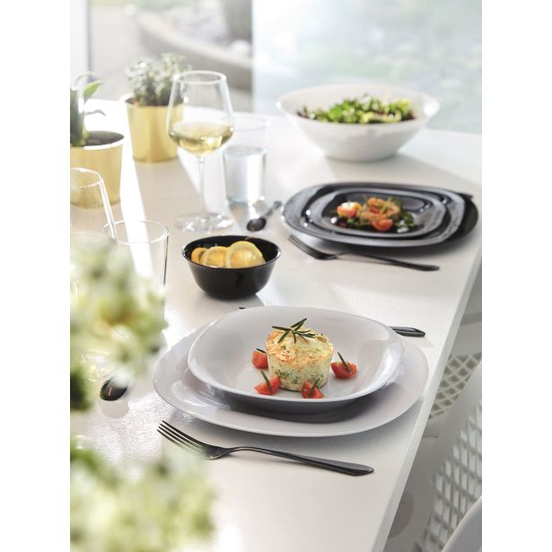 GLOBOKI KROŽNIK 21 CM CARINE ČRN