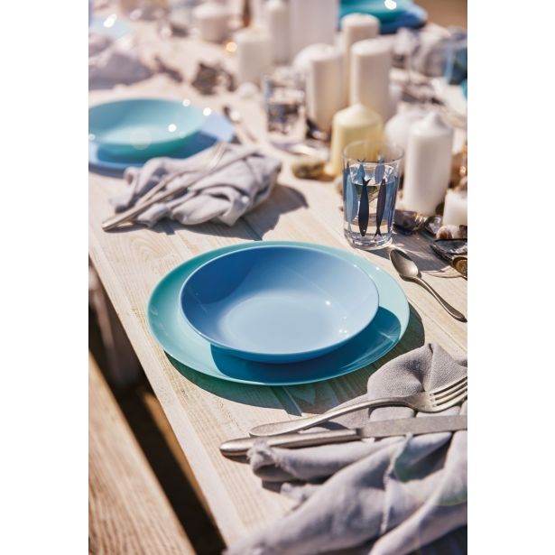 GLOBOKI KROŽNIK LUMINARC 20 CM DIWALI TURKIZ