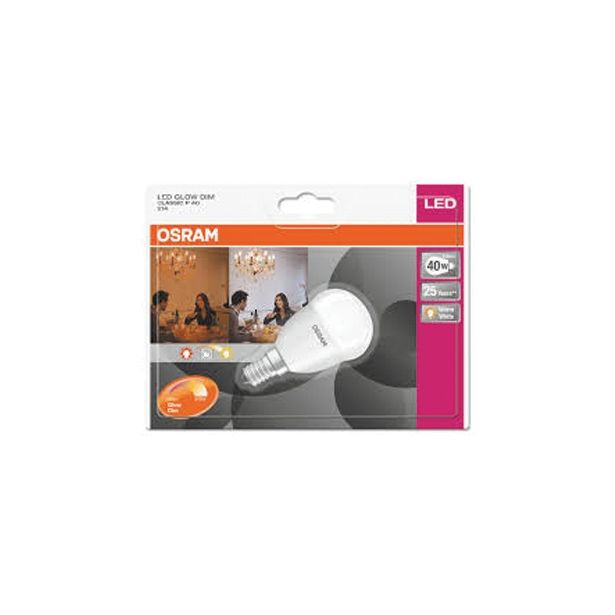 LED ŽARNICA E14 OSRAM GLOW DIM CLP40 6W/827 220-240V BUČKA MAT BL/1