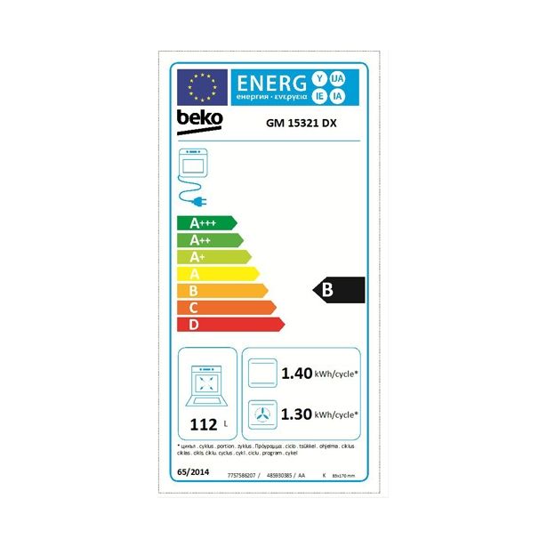 PLINSKI ŠTEDILNIK BEKO GM15321DX