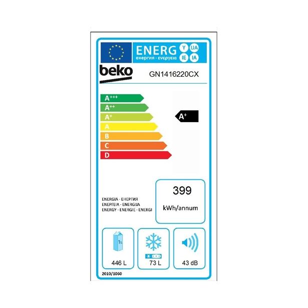 AMERIŠKI HLADILNIK BEKO GN 1416220 CX