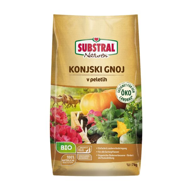 GNOJ KONJSKI V PELETIH BIO SUBSTRAL NATUREN 7 KG