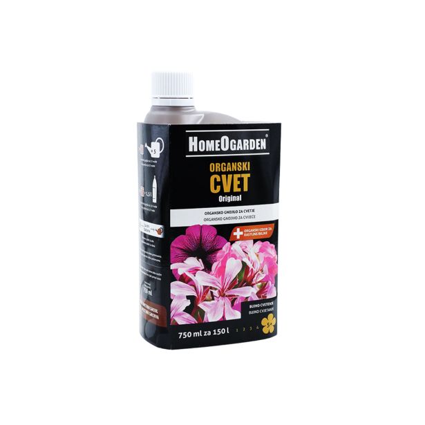 GNOJILO ZA OKR. RASTLINE HOMEOGARDEN ORGANSKI CVET 750ML