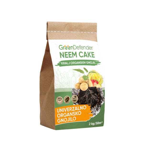 GNOJILO ZA PRIDELAVO GREEN DEFENDER NEEM CAKE 4 KG ORGANSKO GNOJILO