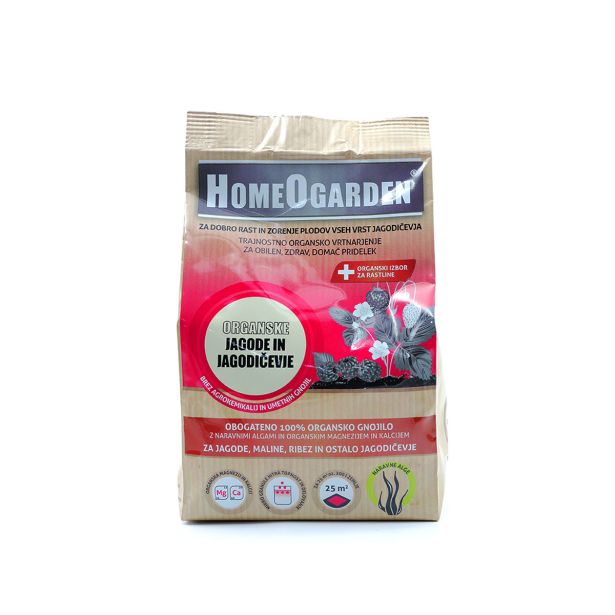 GNOJILO ZA PRIDELAVO HOMEOGARDEN ORGANSKE JAGODE IN JAGODIČEVJE 1KG