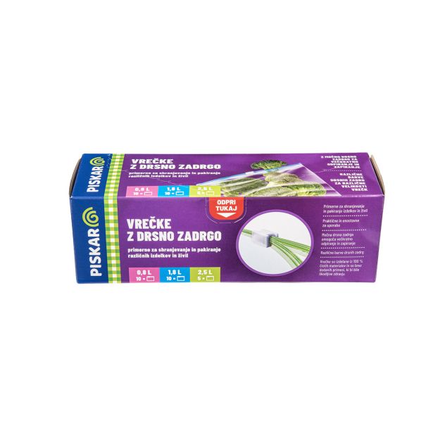 GOSPODINJSKA VREČKA PISKAR Z DRSNO ZADRGO SET 25 /1