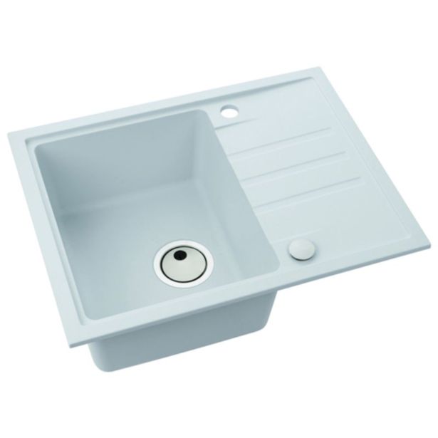 GRANITAL POMIVALNO KORITO ALVEUS INTERMEZZO 30, ARCTIC-G11 620X480 MM