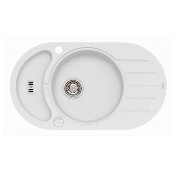 GRANITAL POMIVALNO KORITO ALVEUS NIAGARA 50, ARCTIC-G11 780X435 MM