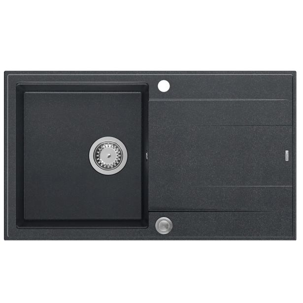 GRANITAL POMIVALNO KORITO QUADRON EVAN 111 ČRN DIAMANT