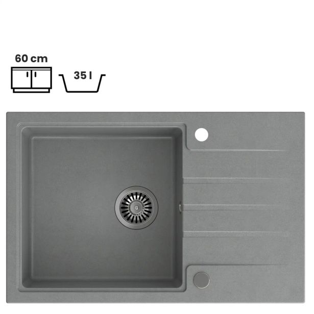 GRANITAL POMIVALNO KORITO QUADRON PETER 111 SIV