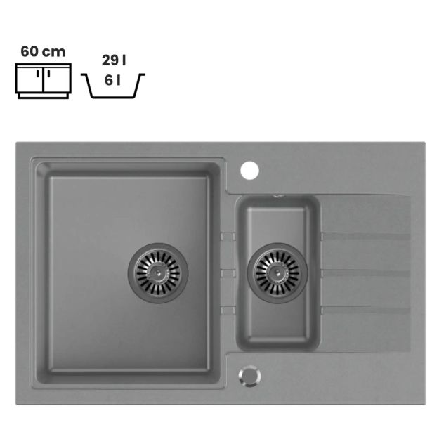 GRANITAL POMIVALNO KORITO QUADRON PETER 156 SIV