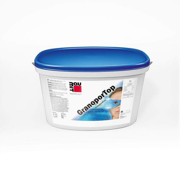 AKRILNI FASADNI OMET BAUMIT GRANOPORTOP 2 MM KRATZ KOS= 25 KG BARVNI