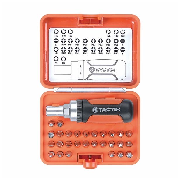 GRT VIJAČNIH NASTAVKOV TACTIX 29 DELNA Z RAGLJO