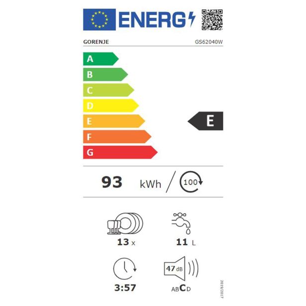 POMIVALNI STROJ GORENJE GS62040W