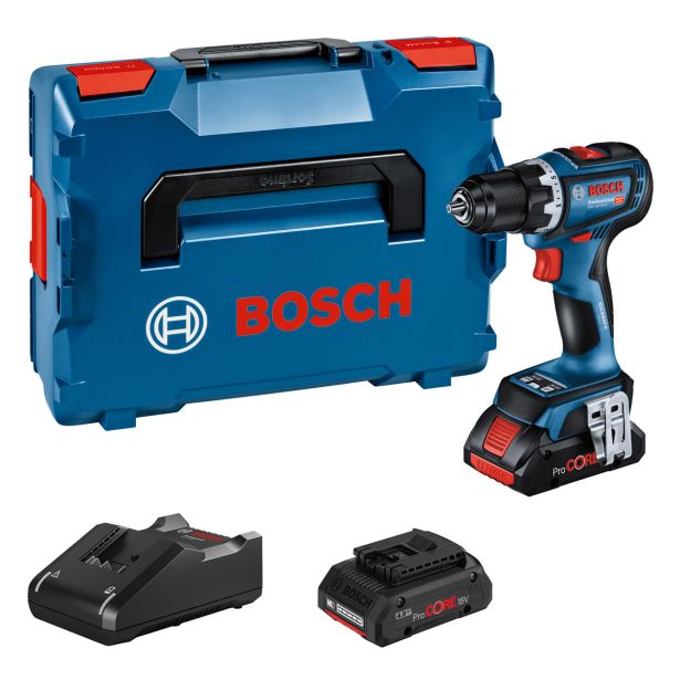 AKUMULATORSKI VRTALNIK BOSCH PROFESSIONAL GSR 18V-90 C 2X 18V 4AH; KOVČEK