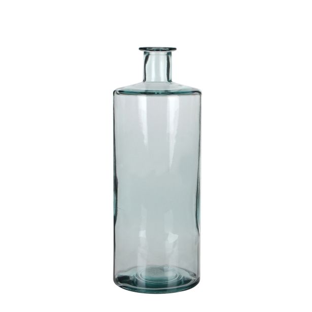 STEKLENA VAZA MICA GUAN TRANSPARENT 40X15 CM V OBLIKI STEKLENICE