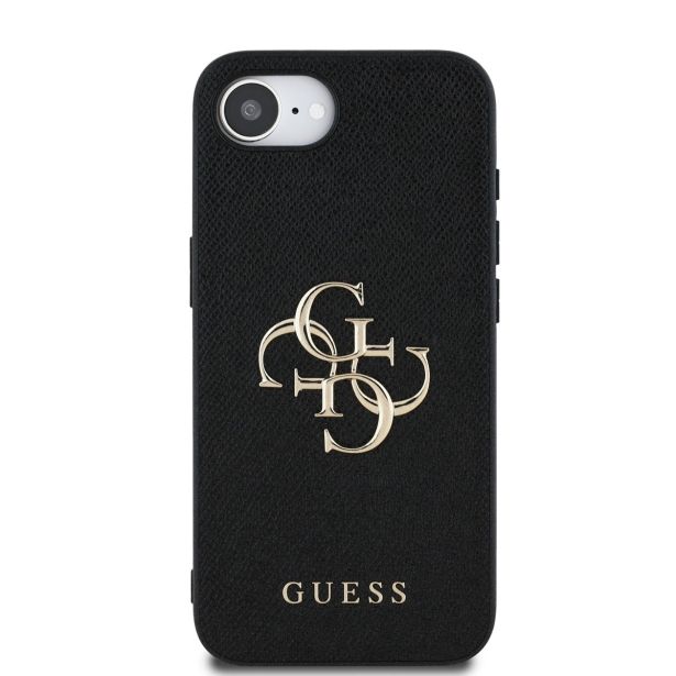 GUESS GUHCPSE4PGT4MBK OVITEK ZA IPHONE 16E - GRAINED - ČRN
