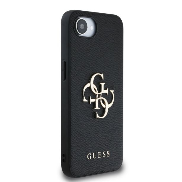 GUESS GUHCPSE4PGT4MBK OVITEK ZA IPHONE 16E - GRAINED - ČRN