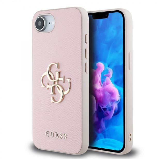 GUESS GUHCPSE4PGT4MBP OVITEK ZA IPHONE 16E - GRAINED - ROZA