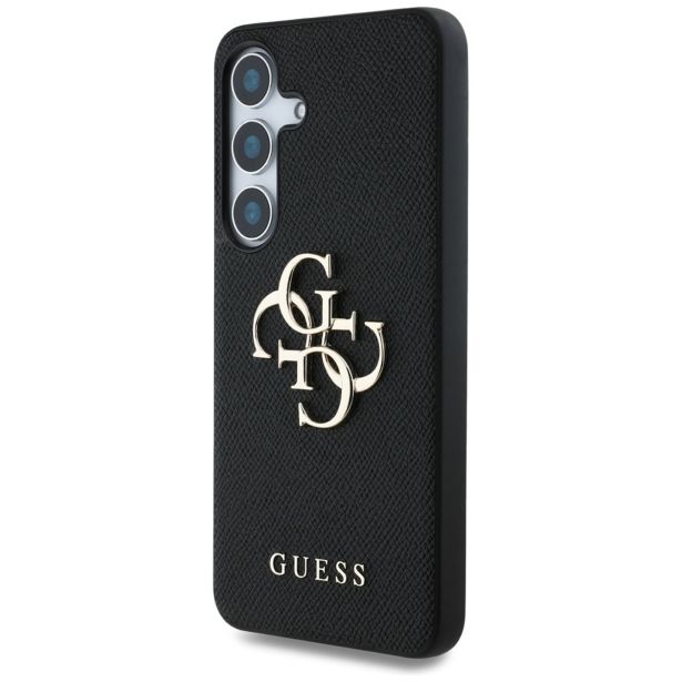 GUESS GUHCS25SPGT4MBK OVITEK ZA SAMSUNG GALAXY S25 5G - GRAINED - ČRN